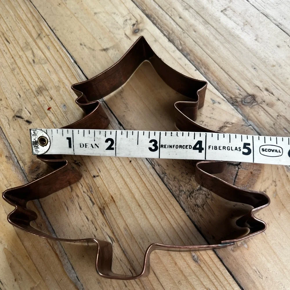 Copper Tree Cookie Cutter - Holiday, Christmas Baking Tool Large! Sturdy!